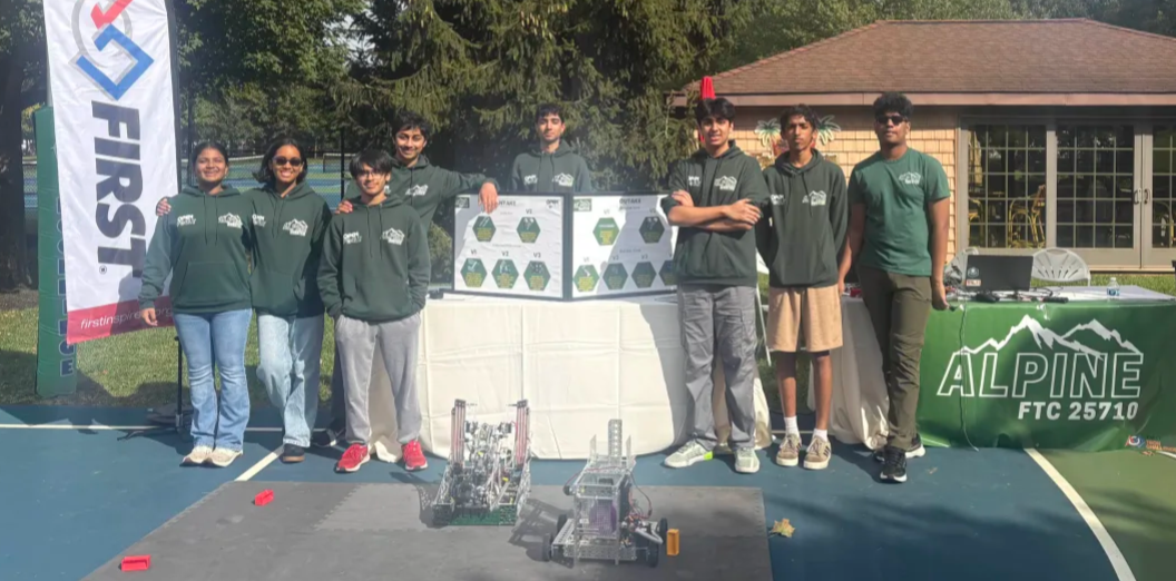 Alpine Robotics team working together